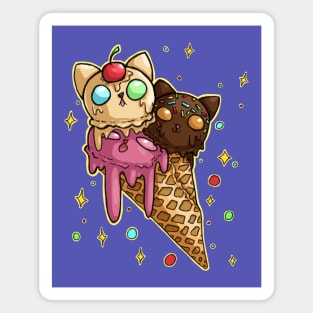 Ice Cream Kitties Magnet